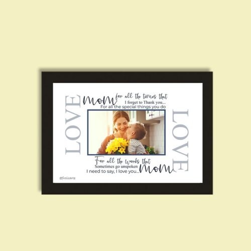 Personalized photo frame for Mom